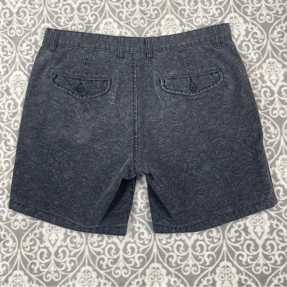 rodd & gunn shorts reef fit faded black cotton men's 34x7 - Picture 2 of 9